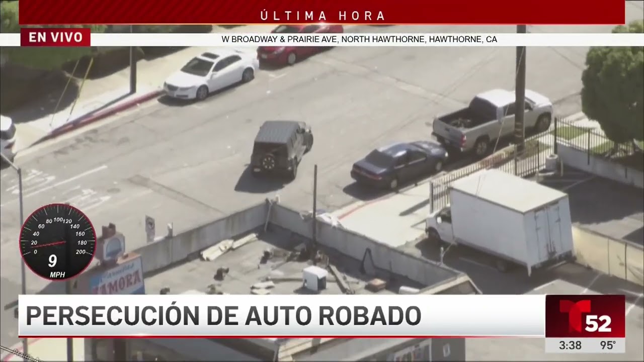 Persecución en el sur de Los Ángeles por Jeep Wrangler robado