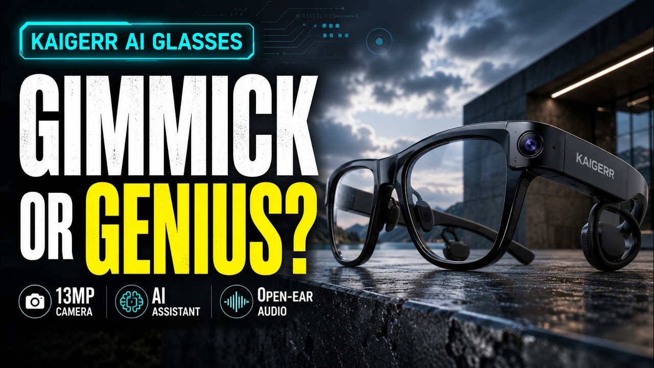 KAIGERR AI Smart Glasses 13MP Camera Review | Best Wearable Tech for Early Adopters 2026!