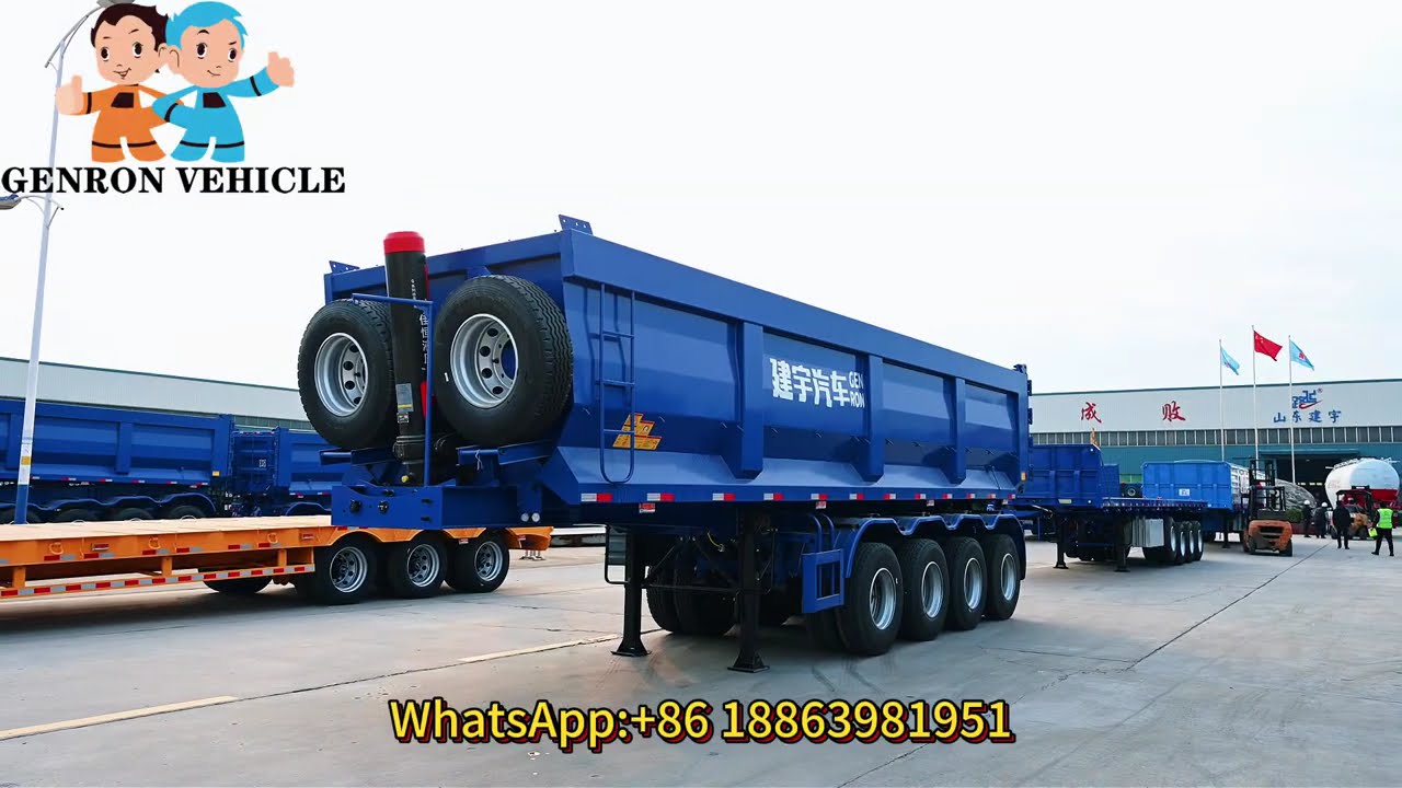 #Chinatrailer #trailerfactory #trailerparts #semitrailer #axle #traileraxle #truckaxles #Genron