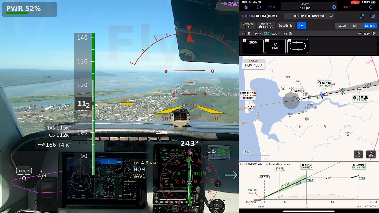 Flying an ILS with Garmin SmartCharts