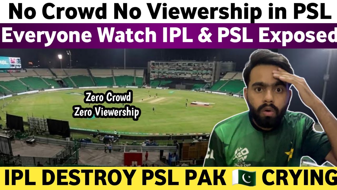 No Crowd No Viewership in PSL 2026 | Pak Media Crying on IPL Destroy PSL Badly |Pak Media IPL 2026 |