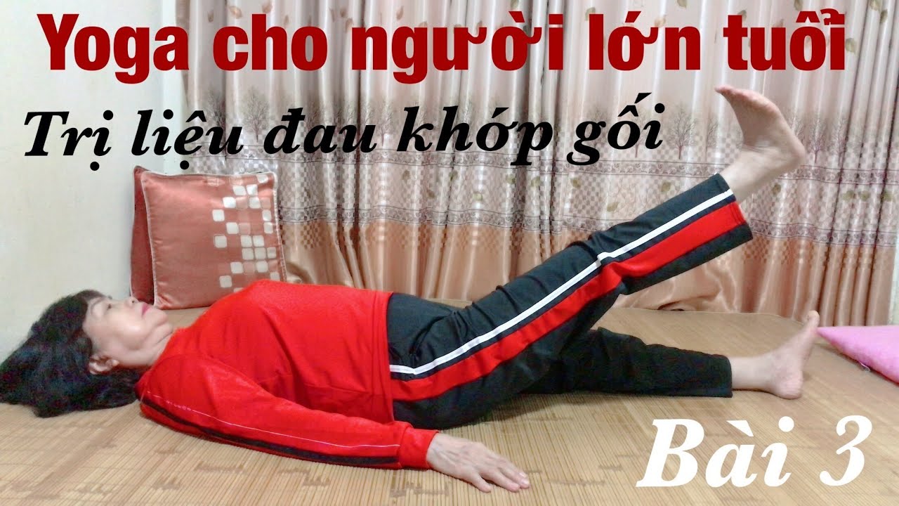 Yoga cho người cao tuổi - Bài 3 /Bài tập trị liệu đau khớp gối  🌸Yoga for your knees