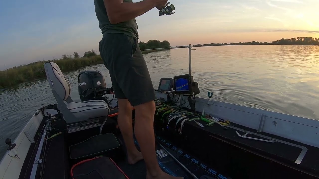 Szczupak przy zachodzie słońca na jazgarka od FishB