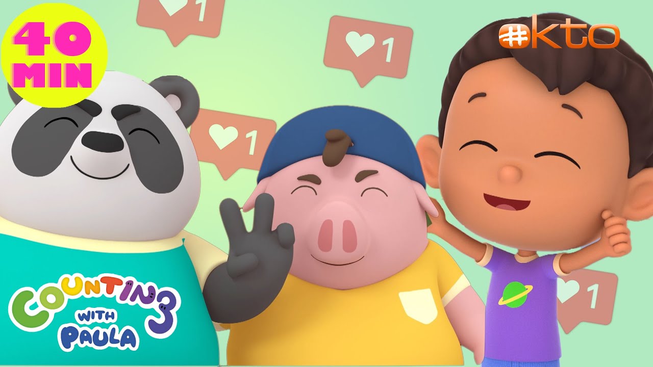 Choose YOUR SIDE! 🐼 Heads or Tails? 🐷 | Counting with Paula S5 | Compilation ⏰ | @Mediacorp okto
