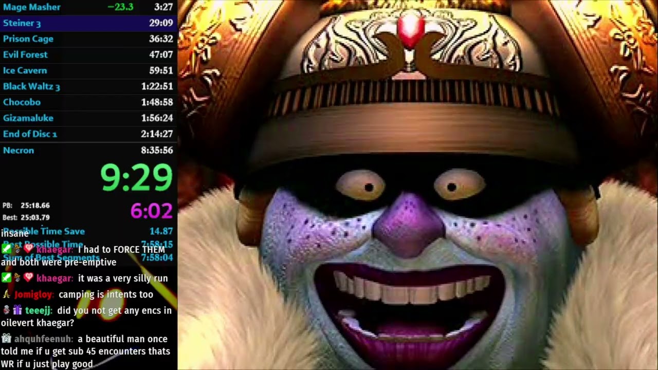 Final Fantasy IX Speedrun in 8h 35m (a PB by one second)