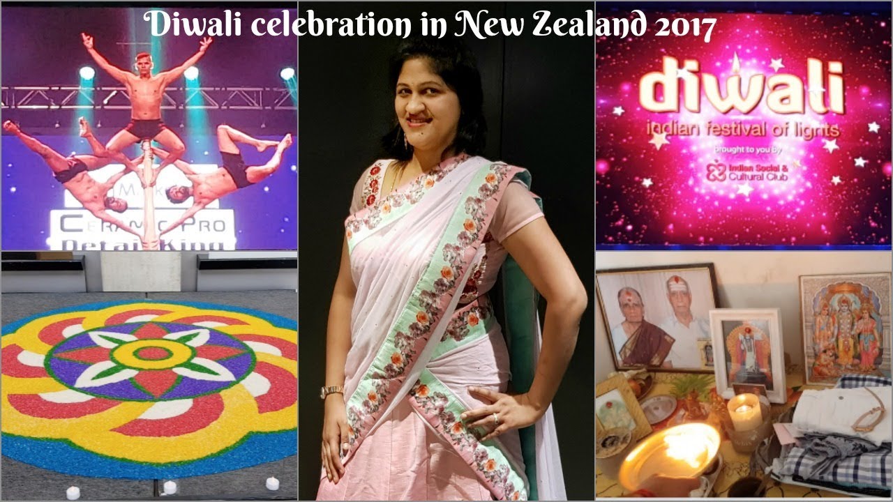 दिवाली व्लॉग | Diwali Vlog 2017 | Diwali Celebration in Christchurch, New Zealand A day in my life