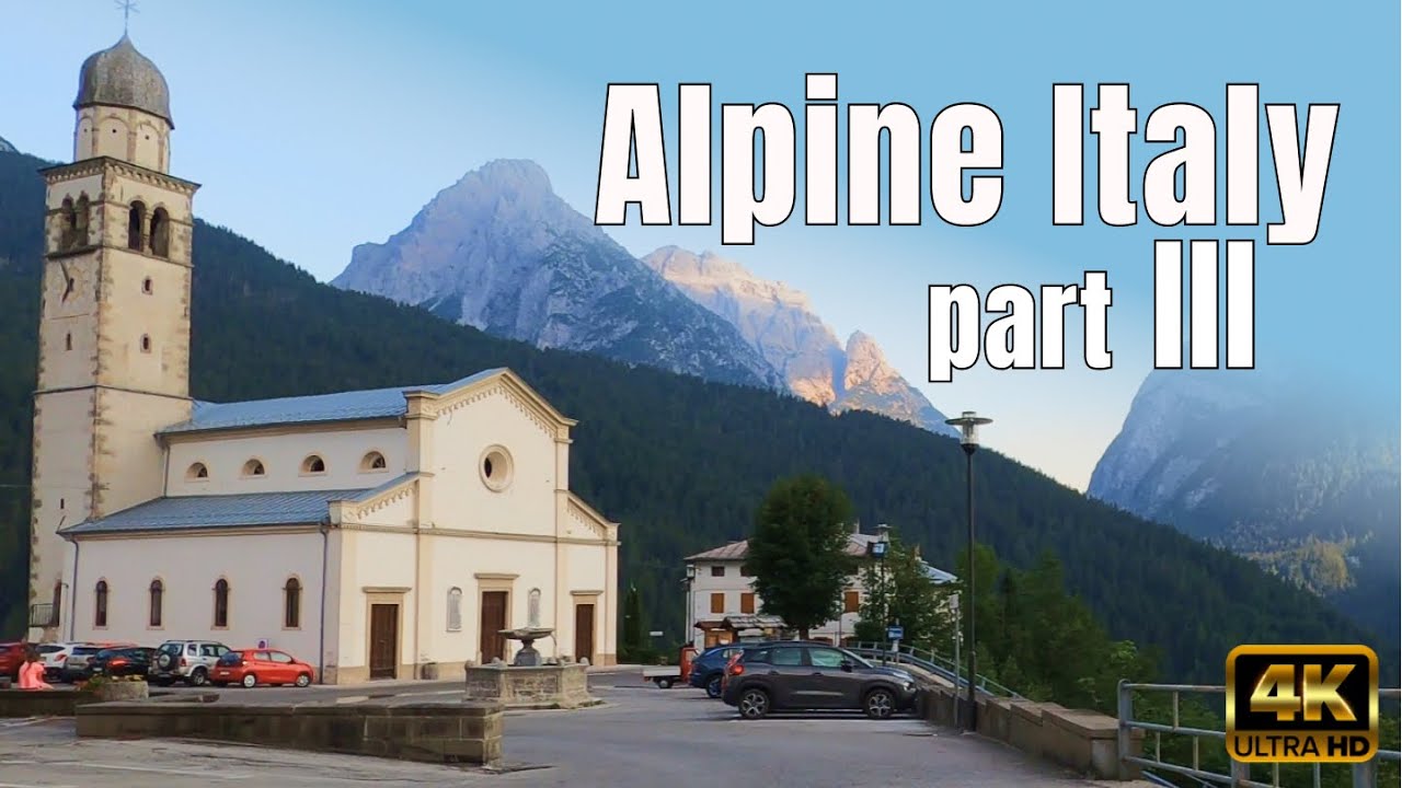 Alpine Italy. Part III. Veneto, Belluno  Alps, Dolomite. Scenic drive