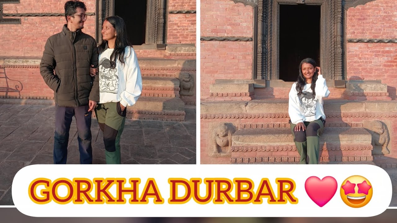 MY FIRST VISIT AT GORKHA DURBAR// HUSBAND WIFE RIDE // FUN