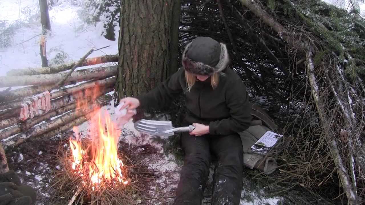 Cooking Eggs On A Shovel