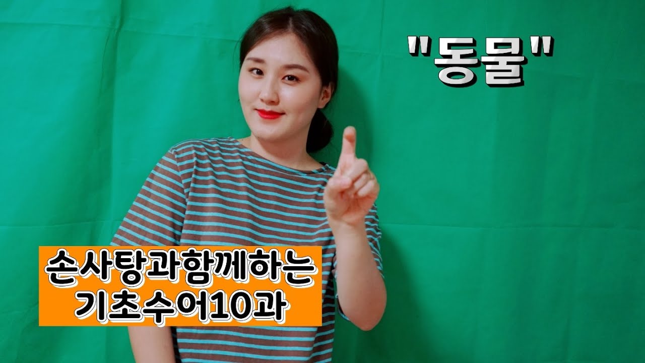 기초수어 10과 "동물" Basic Sign Language Lesson 10 "Animals"