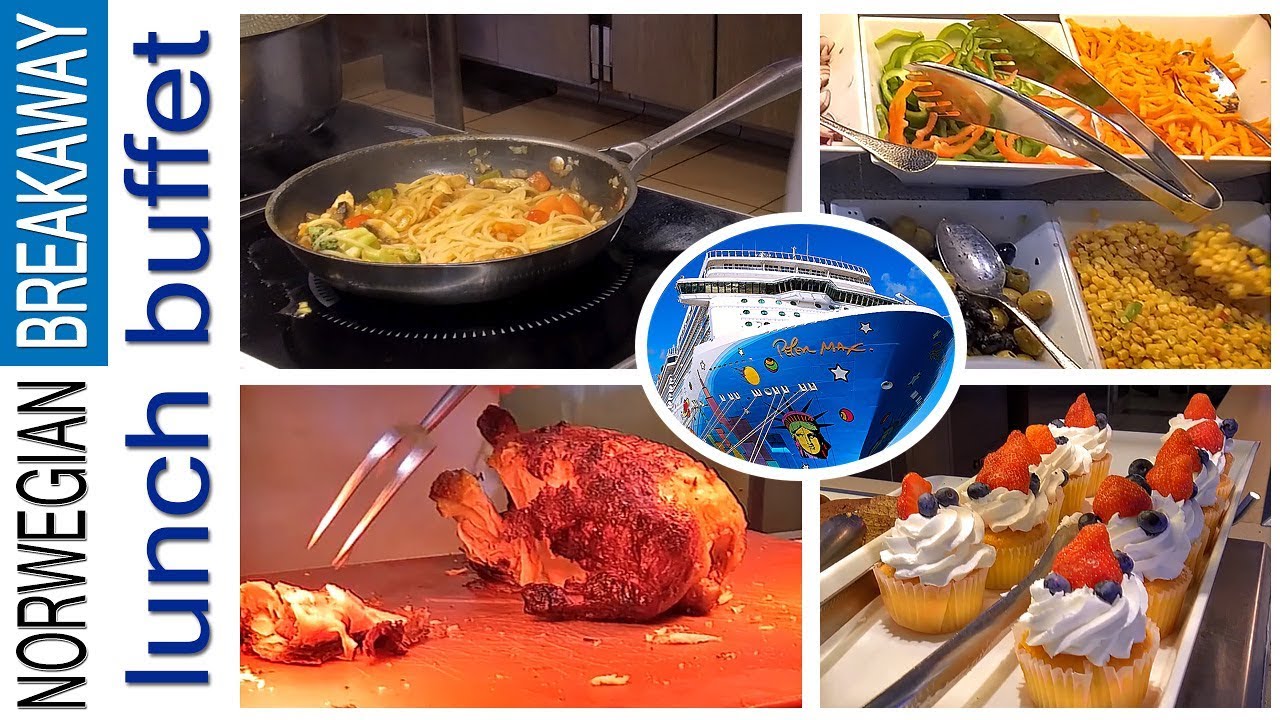 Norwegian Breakaway refit new Lunch Buffet complete tour. DJI OSMO Pocket 3 4K