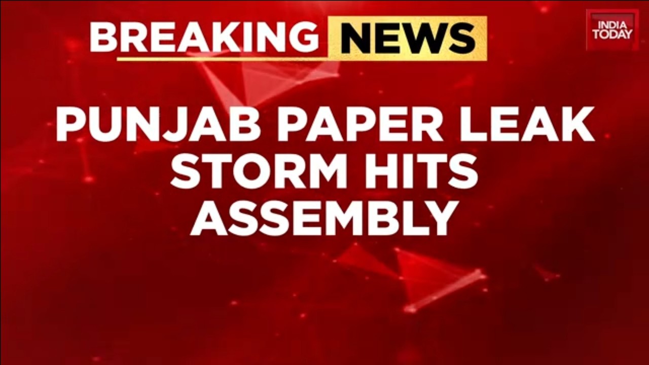 Punjab News: Punjab Assembly Erupts As Congress, BJP Corner AAP Over Paper Leaks | India Today