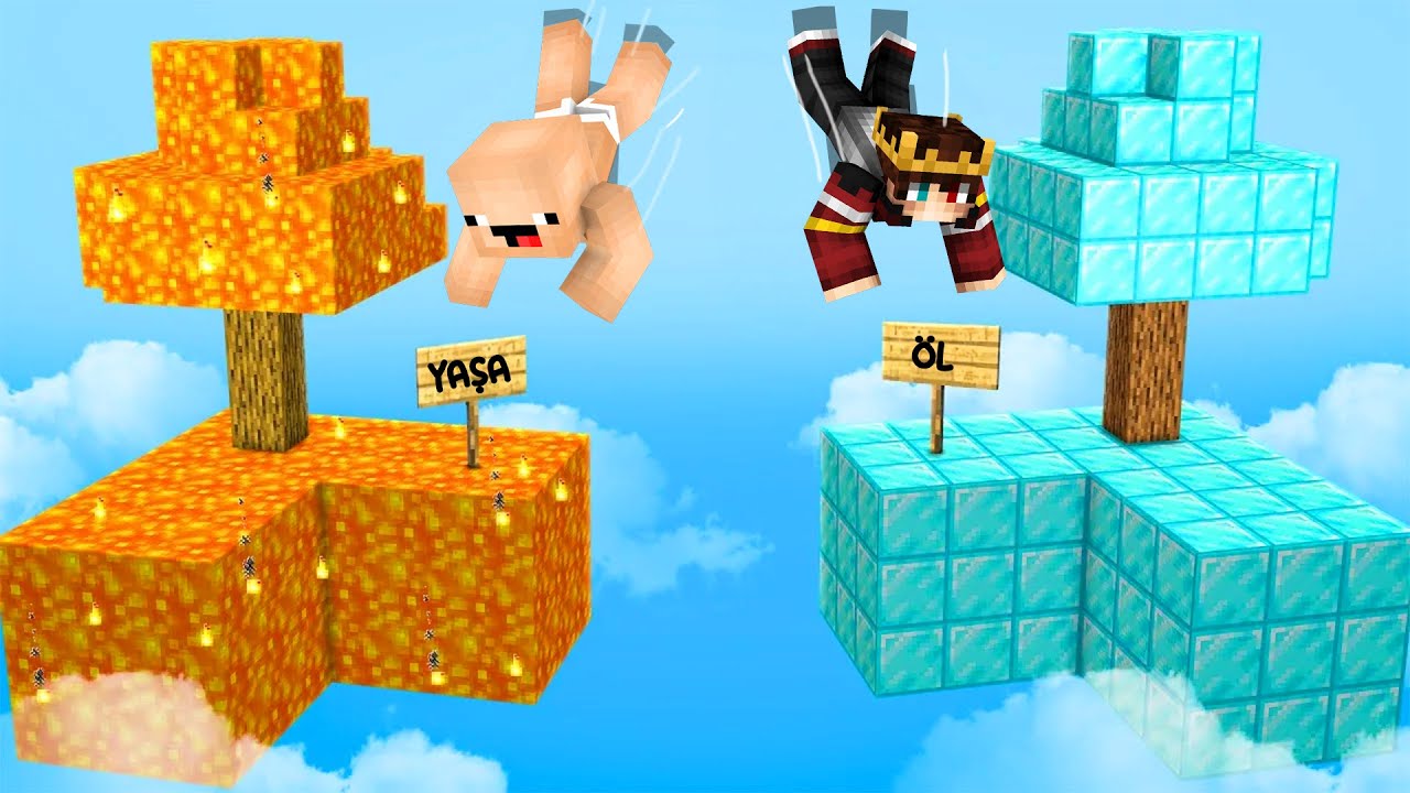 Minecraft AMA Yanlış Ada Seçersen Ölürsün