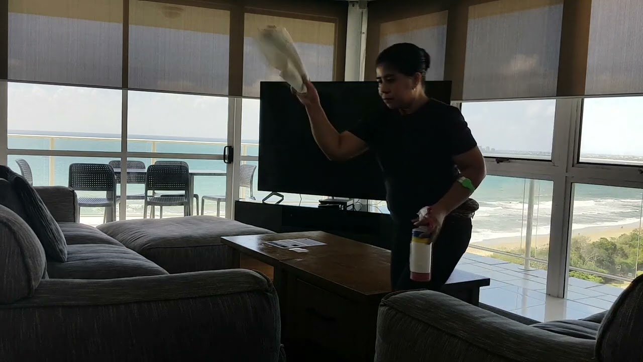 Resort housekeeping routine 