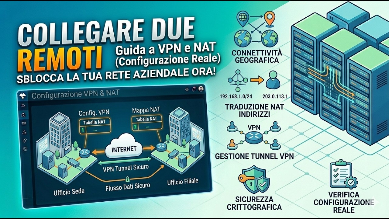 Due uffici, stessa rete: come collegarli con VPN e NAT