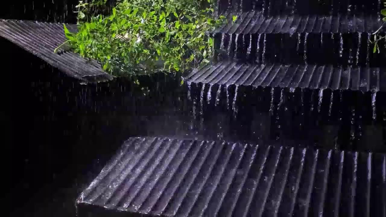 Long Night Rainstorm | Heavy Rain & Thunder Echoes for Deep Rest