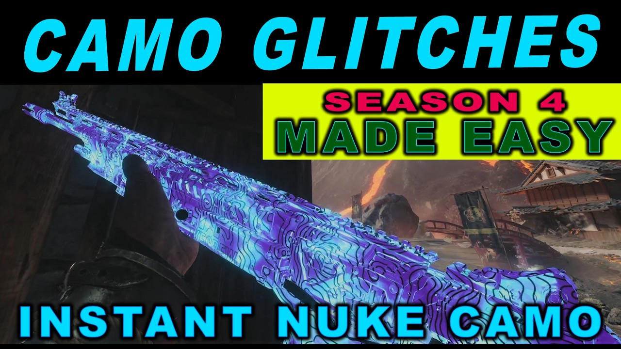 🔴INSTANT NUKE CAMO GLITCH 🔴 SEASON 4 CAMO SHARE GLITCH, HOW TO SHARE CAMOS WITH OTHER ACCOUNT IN BO7