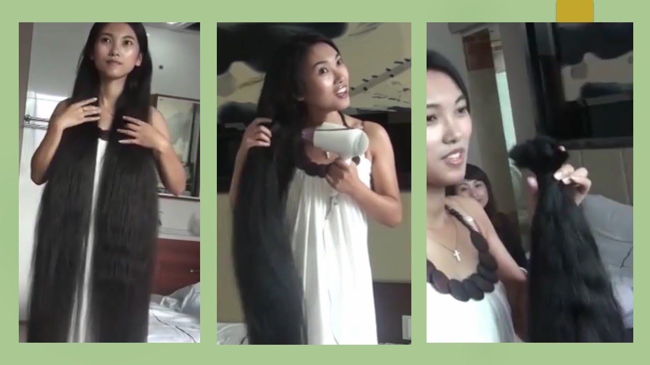 Very Long Hair Washed and Cut Very Short