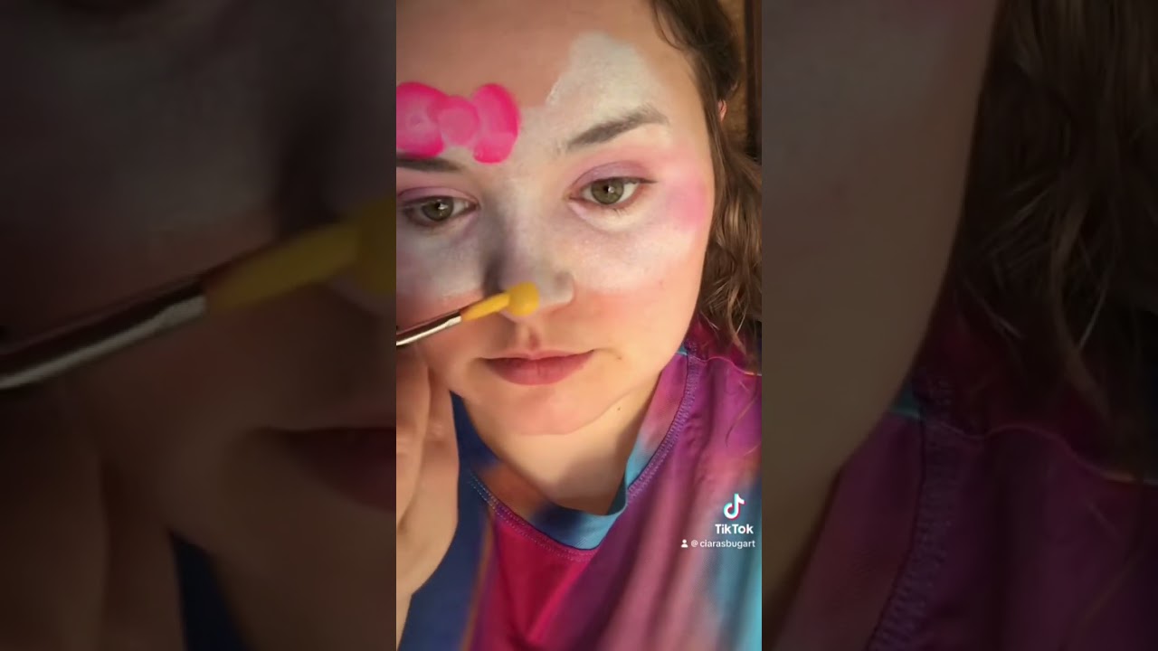 Hello Kitty Face Paint Tutorial
