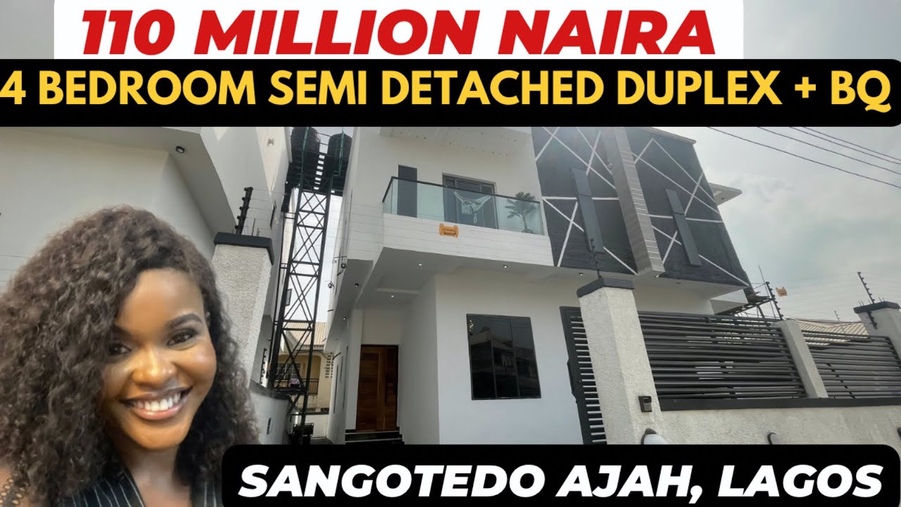 110 Million Naira 4 Bedroom Semi Detached Duplex For Sale In Sangotedo Ajah, Lagos.