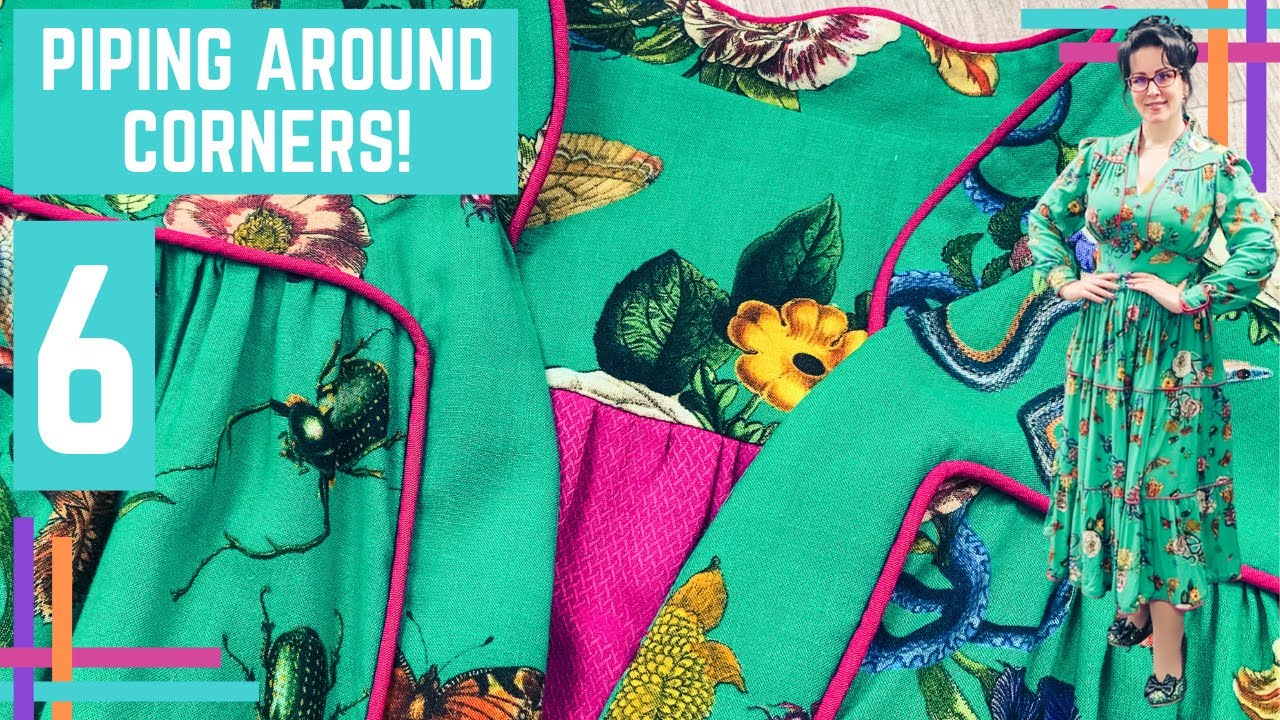 How To/How I :: Sewing Piping Around A Corner! Top Tips To Make It Easy!