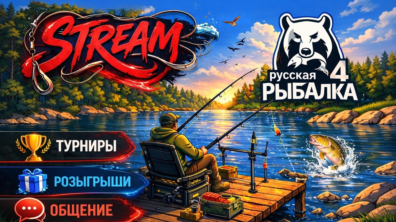 Ловим звезды в русской рыбалке! Фармим серебро, общаемся! Русская рыбалка 4