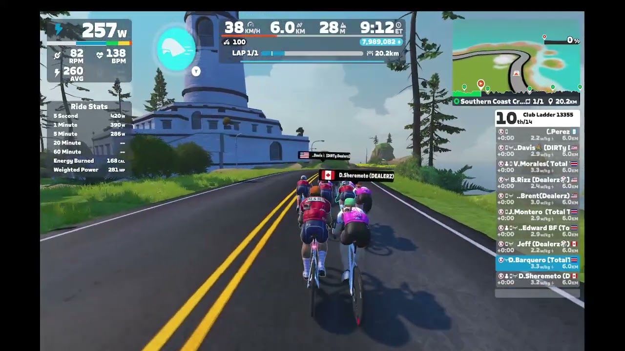 Club Ladder | Southern Coast Cruise | 1 lap - 📏26.3 km - ⛰️147m