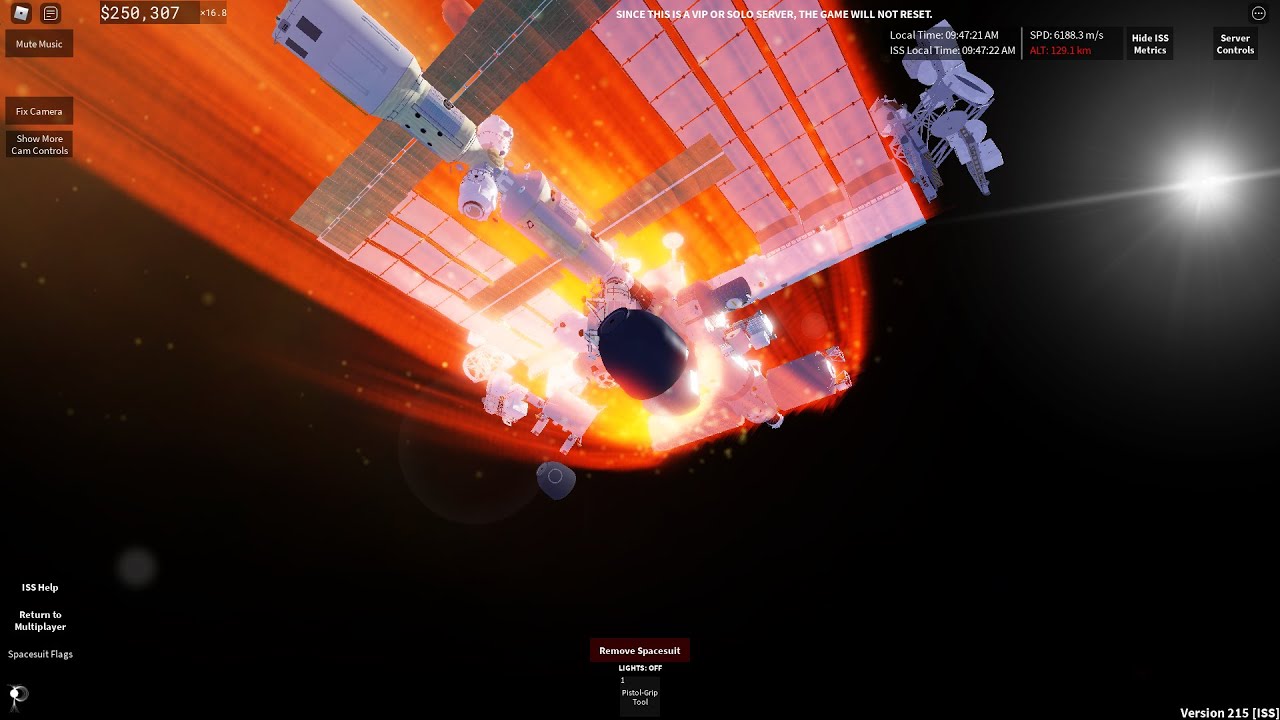 Forcing an ISS deorbit - Roblox Space Sailors