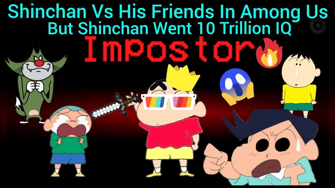 Shinchan Vs His Friends In Among Us But Shinchan Went 10 Trillion IQ 🔥Part 3