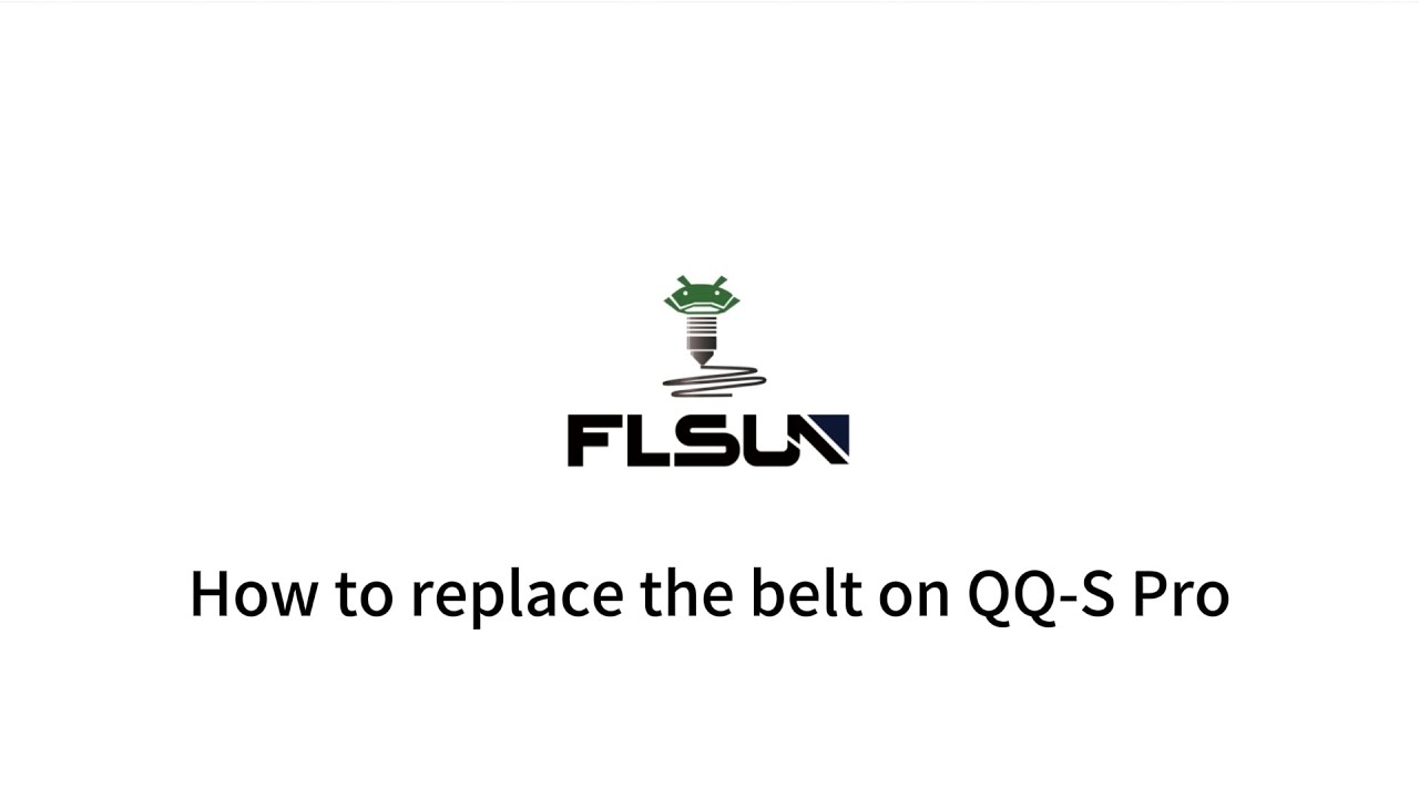How to replace the belt on QQ-S Pro