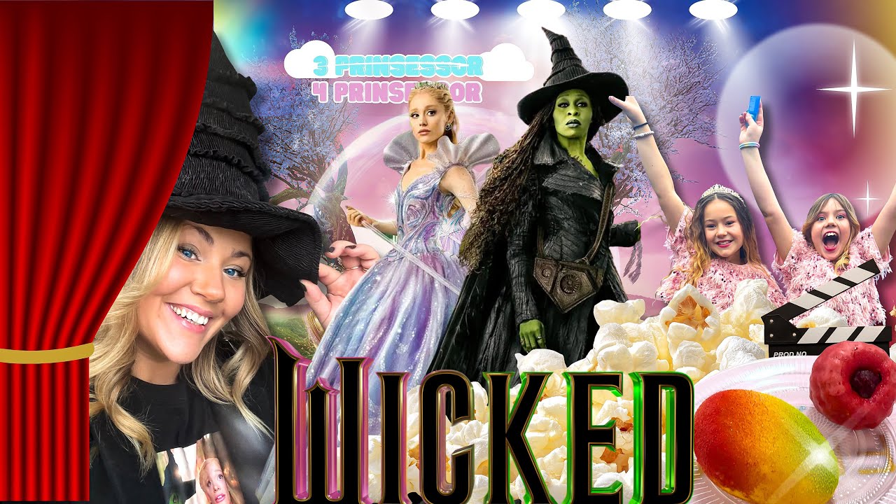 FILMPREMIÄR🍿🎥🥂 Wicked for good & testar VIRALA BAKELSER🤩🥭🍓😱 - 3prinsessor VLOGG