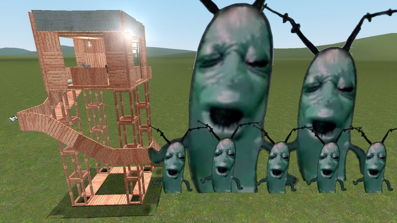Plankton Aughh Vs Towers In Garry's Mod