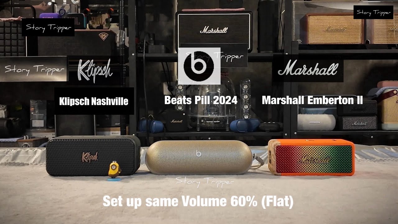 Klipsch Nashville vs Beats Pill 2024 vs Marshall Emberton II