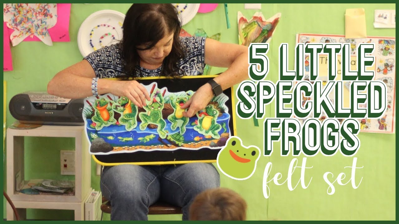 Circle Time with 5 Speckled Frogs