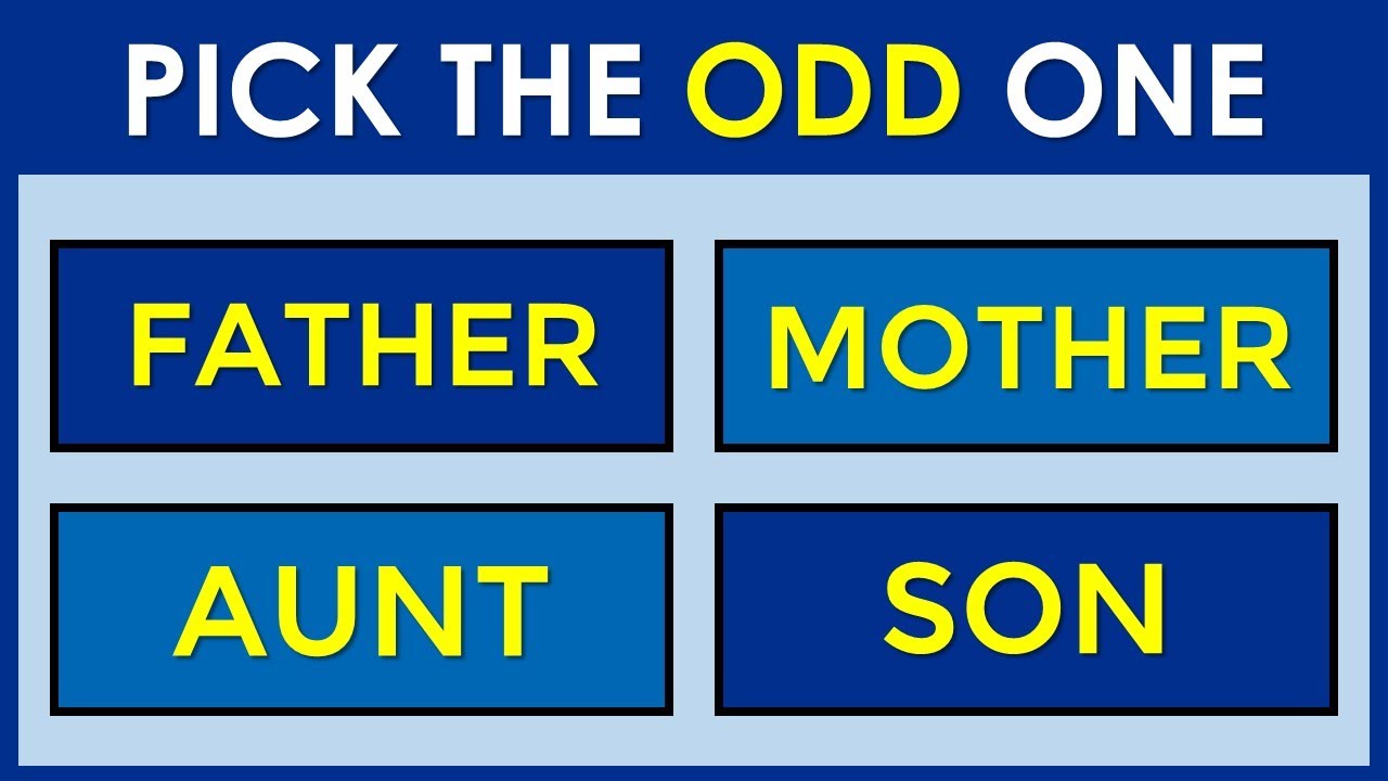 CAN YOU FIND THE ODD ONE OUT? 96% CANNOT! 