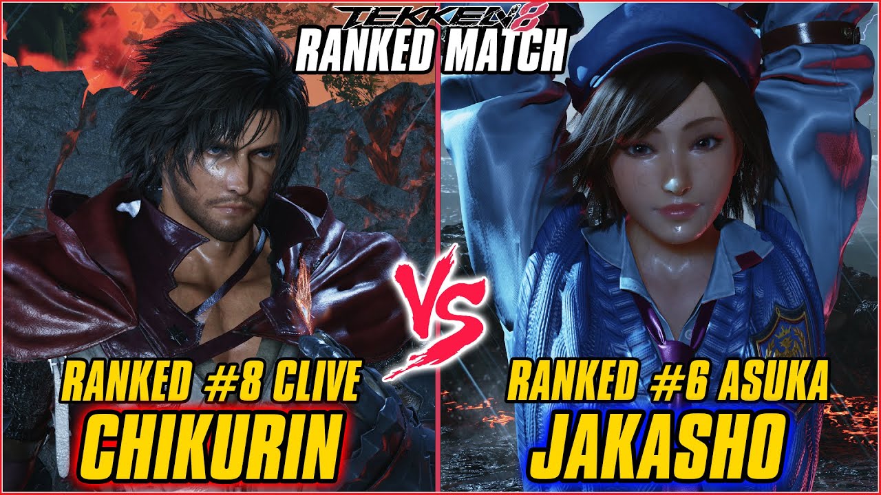 TEKKEN 8 ▰ CHIKURIN (RANKED #8 CLIVE) vs JAKASHO (RANKED #6 ASUKA) ▰ TEKKEN 8 HIGH LEVEL GAMEPLAY