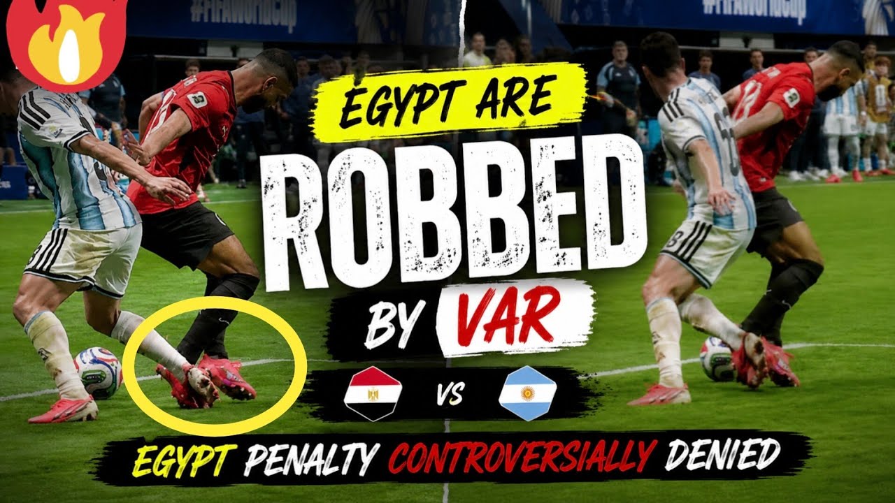 🤔 Egypt are ROBBED by VAR against Argentina | Egypt penalty CONTROVERSIALLY DENIED