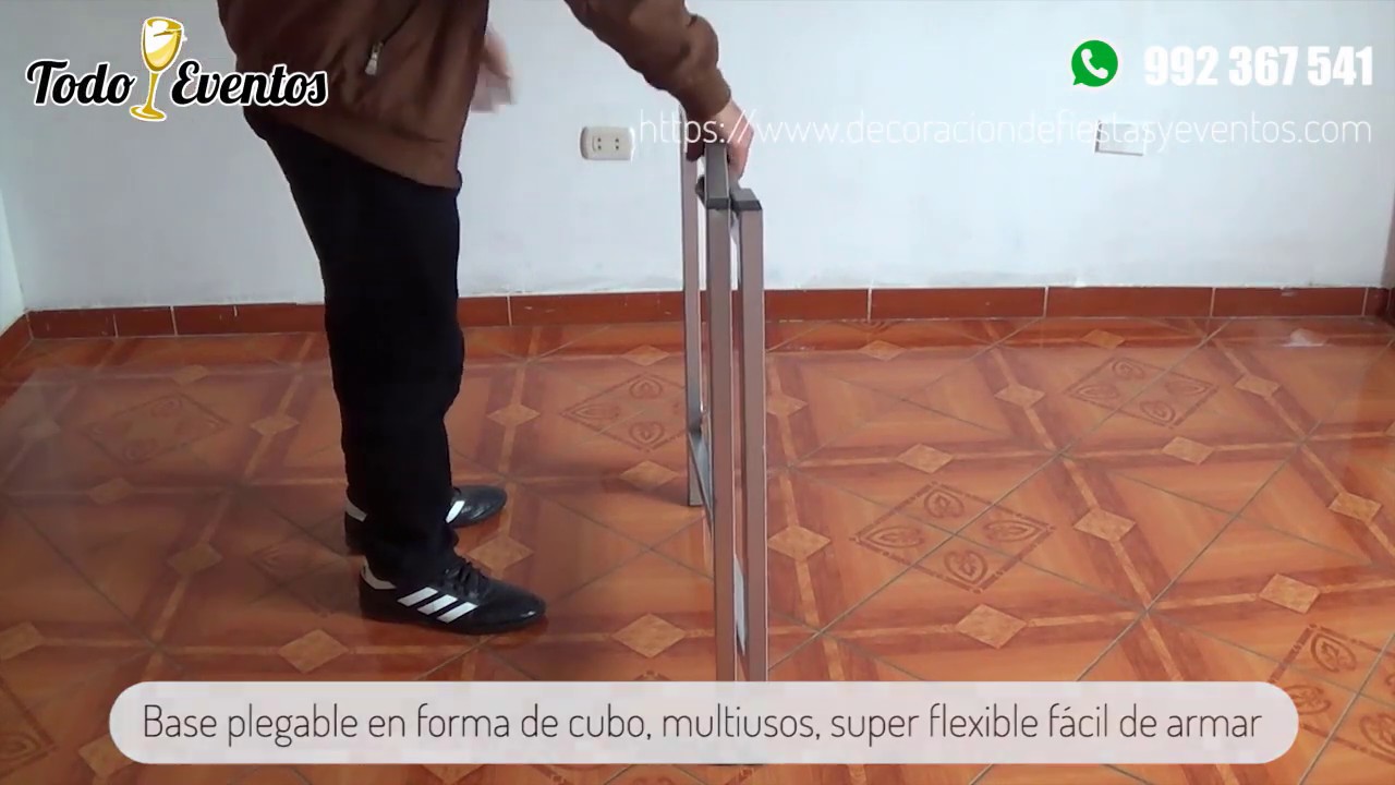 Base Plegable para Mesa de Buffet o Invitados - Estructura para Eventos