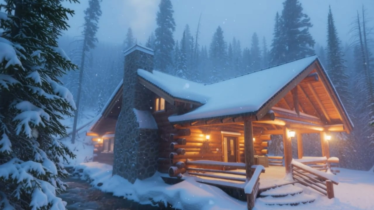 Fresh snow absorbs sound, turning a noisy world into a quiet, peaceful haven, much like a white