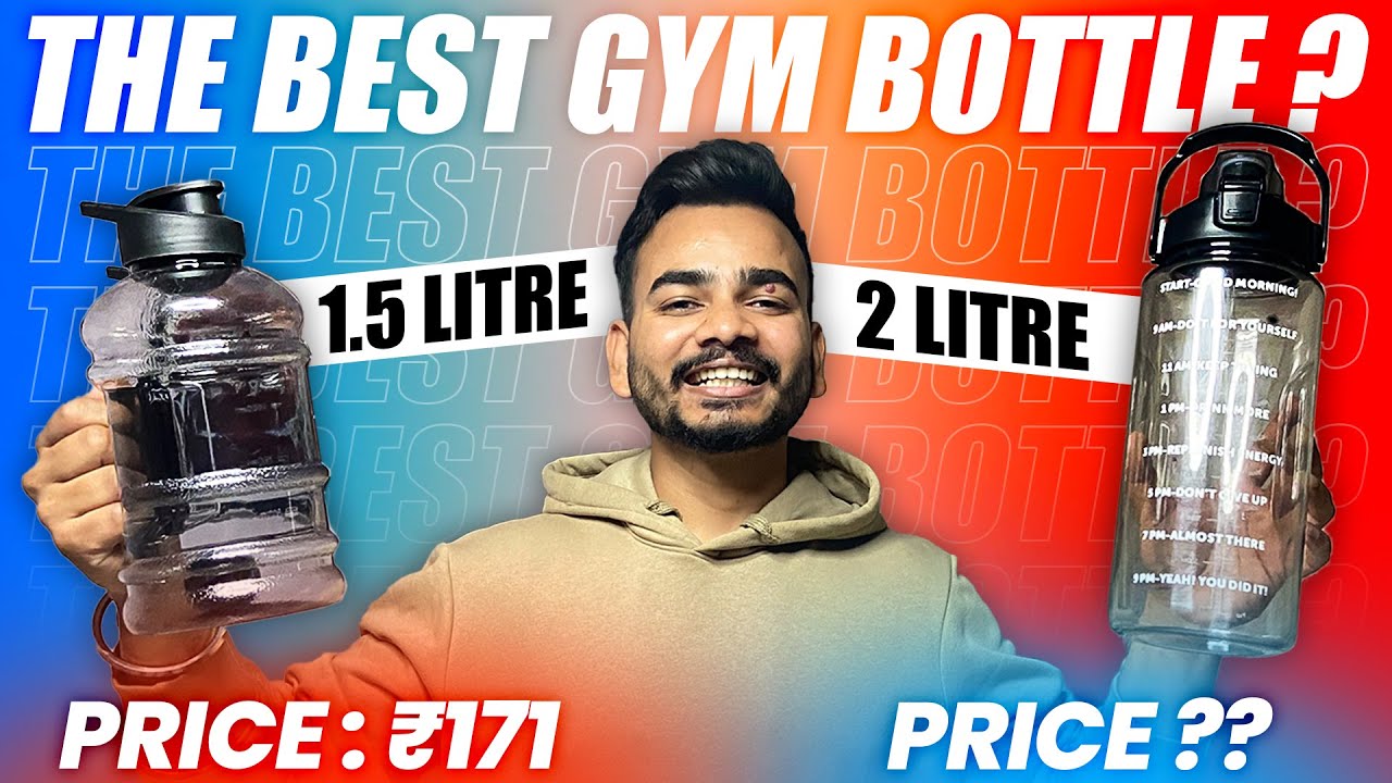 Gallon Bottle Vs Sports Water Bottle | Best GYM Bottle Under 500 ? 🤑