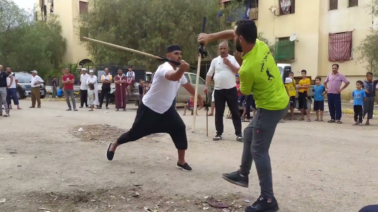 #العصا_التقليدية مع الشيخ محمد ڨندوز الشيخ الطيب كنستال Algérien Traditionnelle Combat Stick