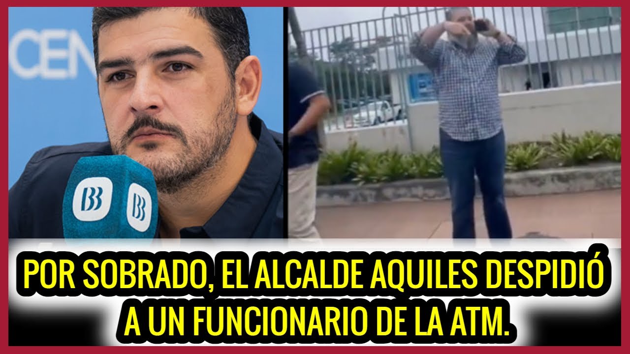 Por sobrado Aquiles saco a funcionario de la ATM. Mira el video.