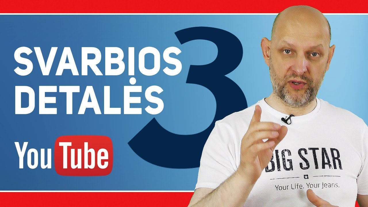 3 svarbios detalės YouTube pagrindinėje nuotraukoje | Kanalo baneris - Atradau.lt