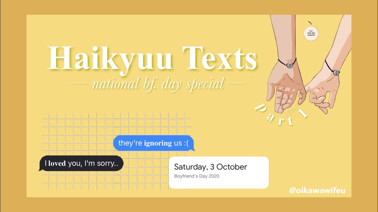 [The Tops Prank the Bottoms] • National Boyfriend Day Special | Haikyuu Text (Part 1)