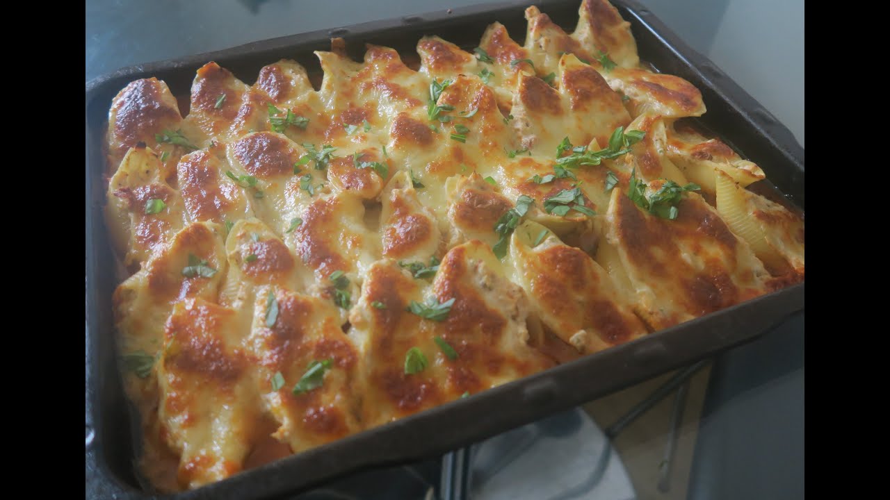 Recette 9: coquilles farcies (ricotta, saumon, tomates séchée)  / filled shells (ricotta, salmon...)
