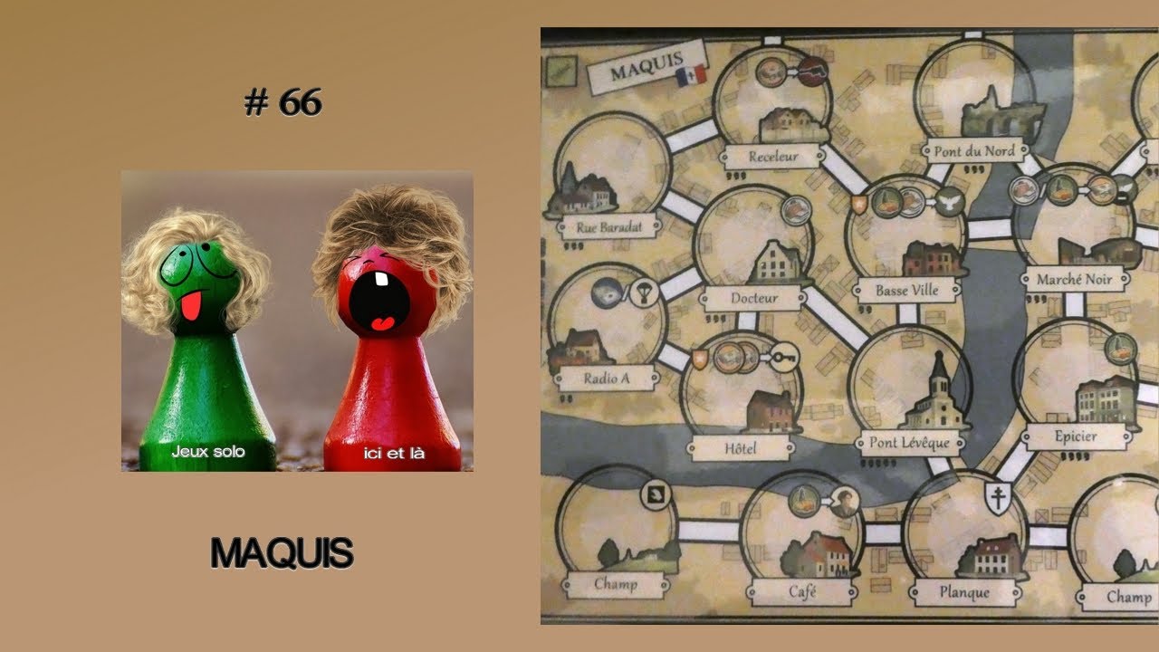 MAQUIS - #66 – Jeu de cartes – Jeu solo print and play