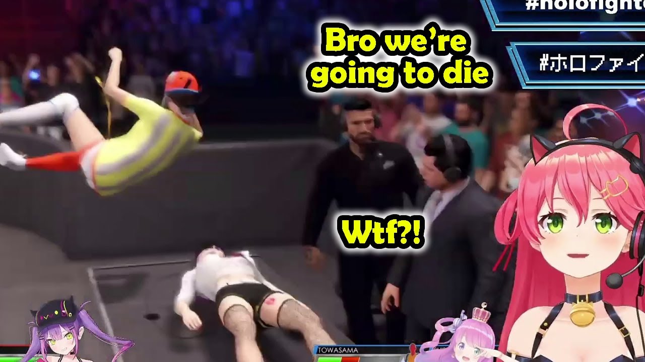 The wrestling battle between Subaru and Towa surprised the commentators