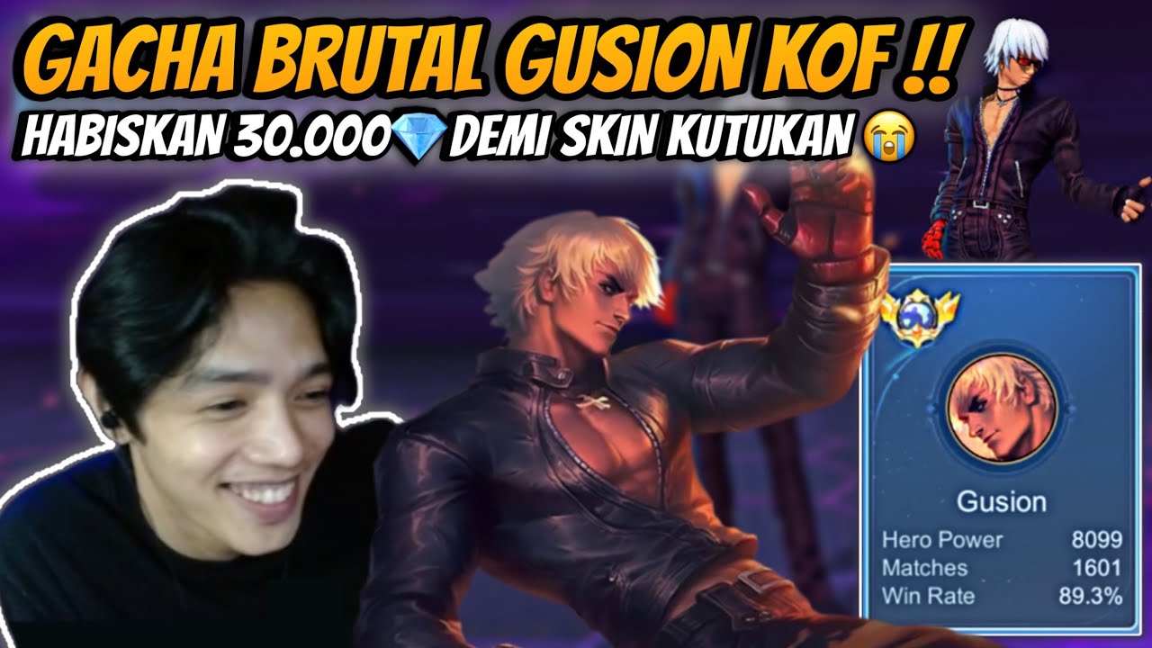 Habiskan 30.000💎 Demi Skin Kutukan😭 Momen Gacha Skin Gusion Kof - Mobile Legends #BORONGSKIN01