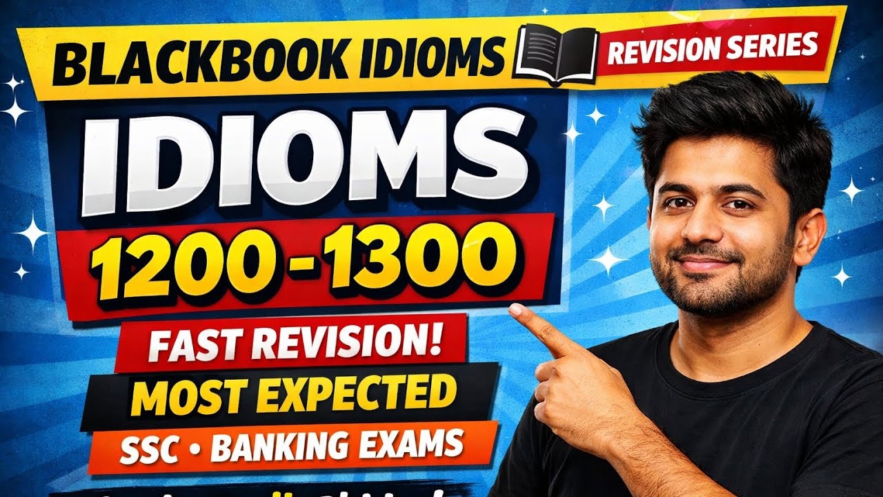 Idioms 1200–1300 | Blackbook Idioms Revision Series | SSC CGL • CHSL • MTS|
