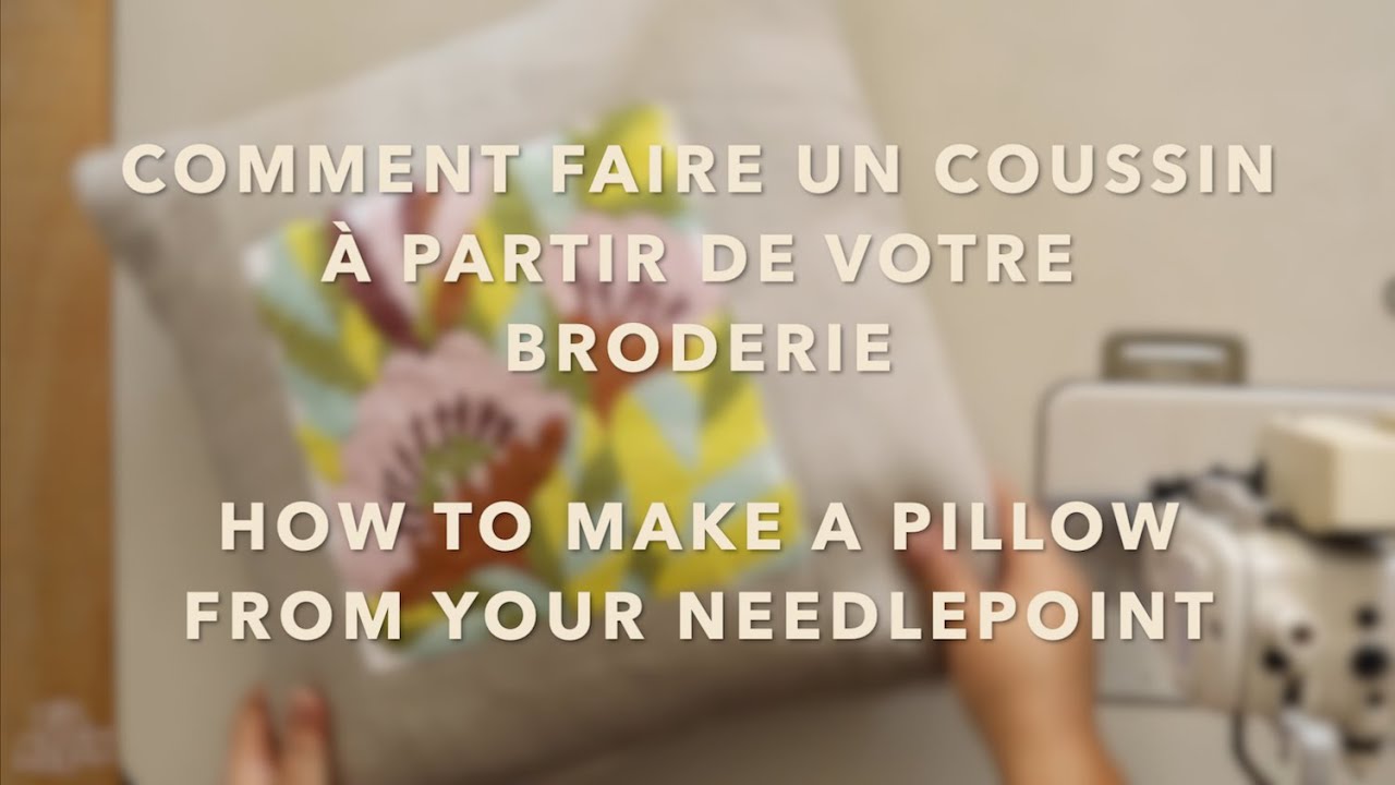 How to make a pillow from your needlepoint